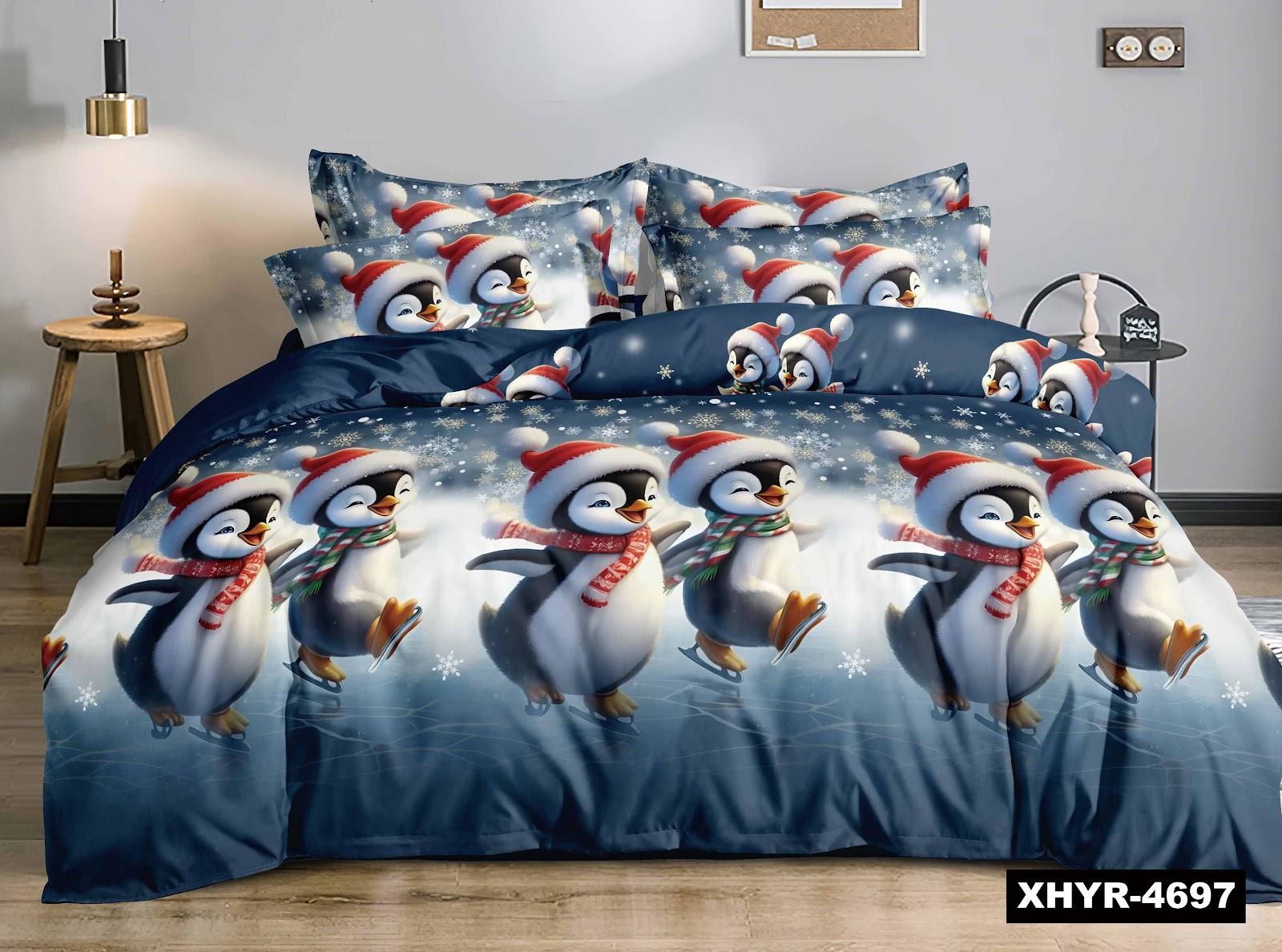 Комплект постільної білизни байка двоспальний 180x220 см 70х70 см Різнокольоровий (4697)