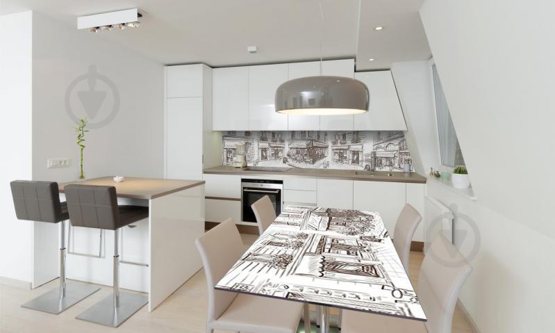 Наклейка виниловая на стол Zatarga «Нарисованные Улицы» 600х1200 мм Z180488st