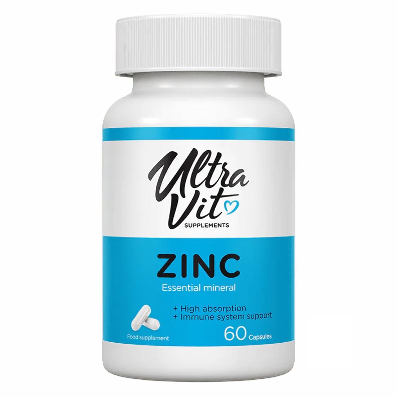 Цинк Zinc Ultra Vit 60 капсул