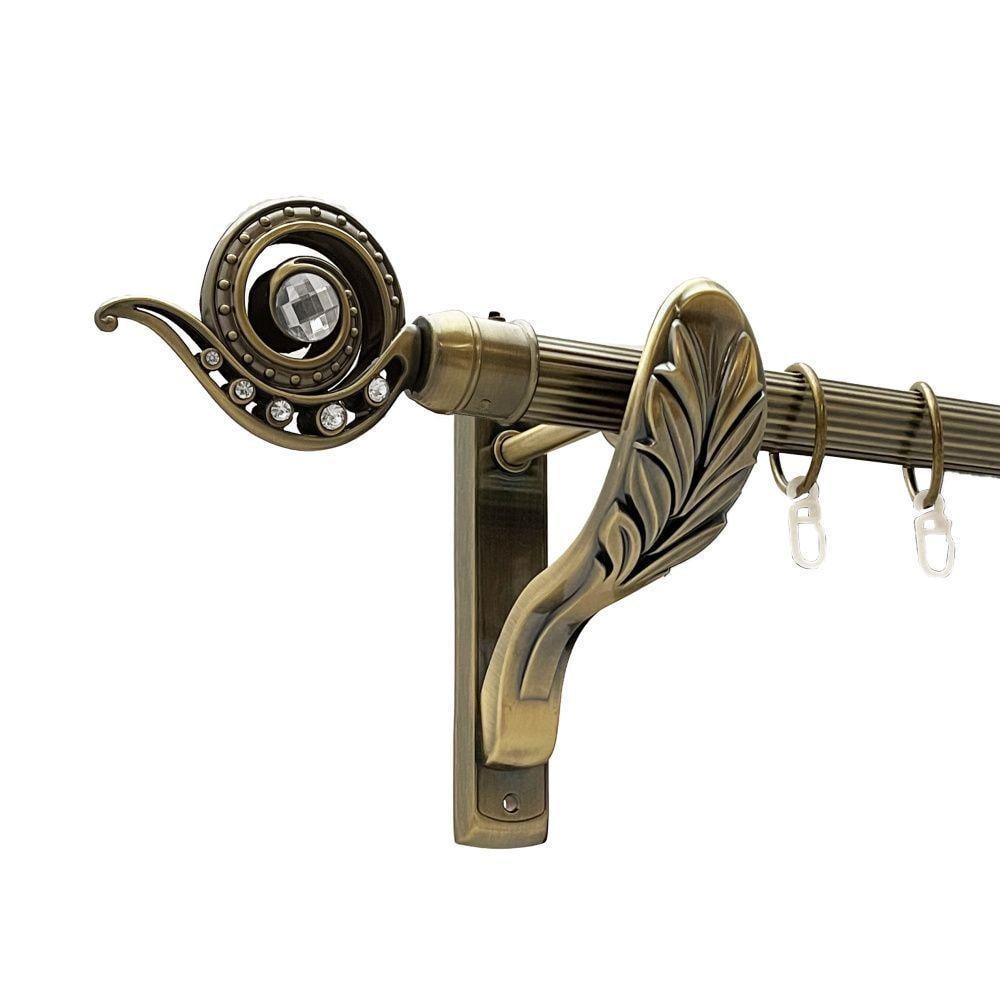 Карниз Orvit Око однорядный рифленый 25 мм 160 см Антик (00-00016634)