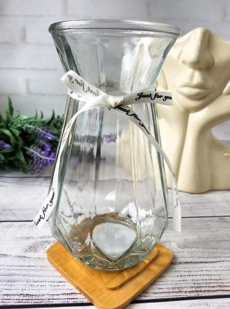 Ваза Viva PURL 20 см Прозрачный