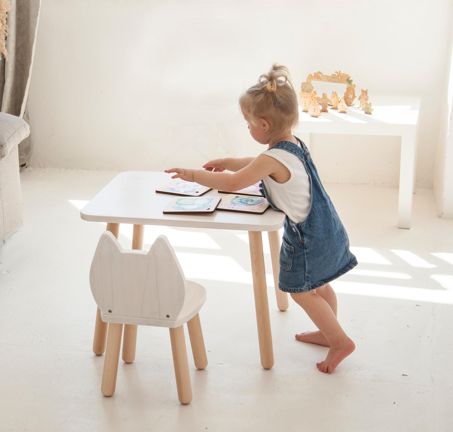 Детский столик и стульчик Tatoy Cat для детей 2-4 лет Белый - фото 4 Детский столик и стульчик Tatoy Cat для детей 2-4 лет Белый - фото 4