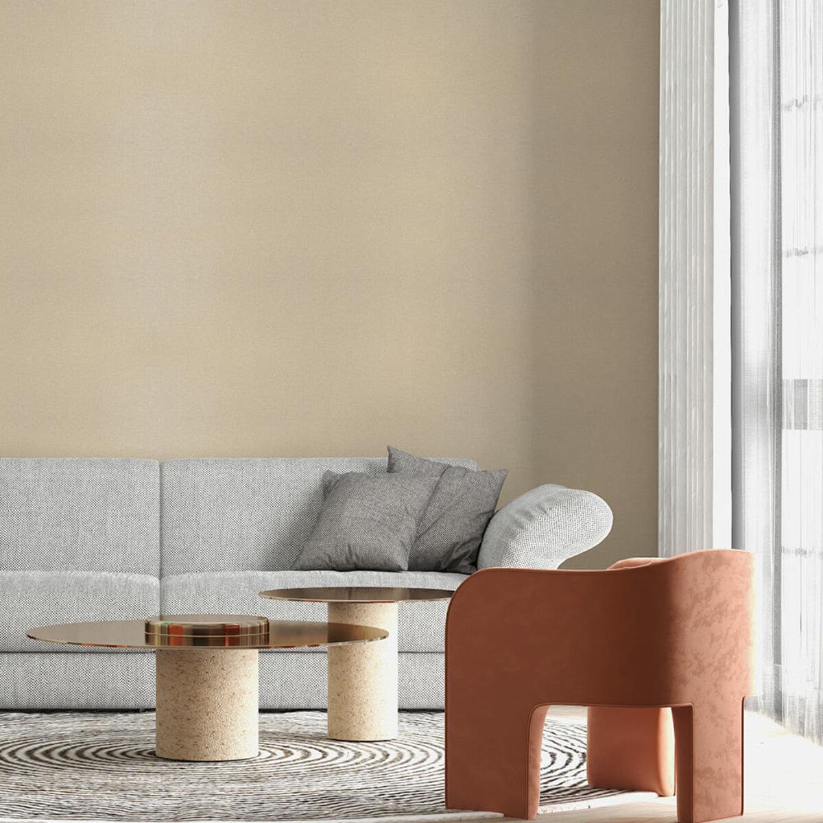 Плитка самоклеящаяся виниловая в рулоне 600х3000х2 мм Бежевый лен матовый (SW-00002042)