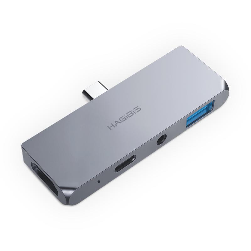 Перехідник HAGiBiS USB-C Adapter 4в1 iPC01 (50932)