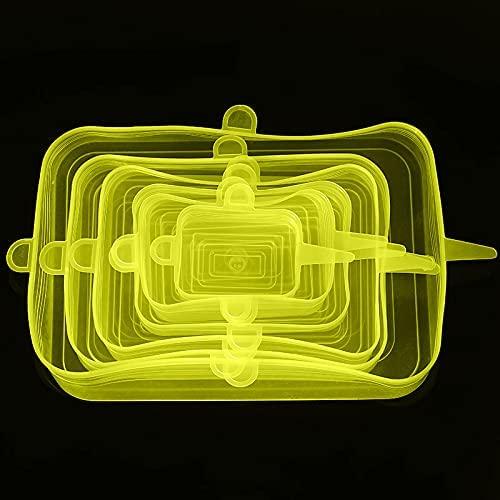 Крышки силиконовые 6 шт. Желтый (1842850643) - фото 7 Крышки силиконовые 6 шт. Желтый (1842850643) - фото 7