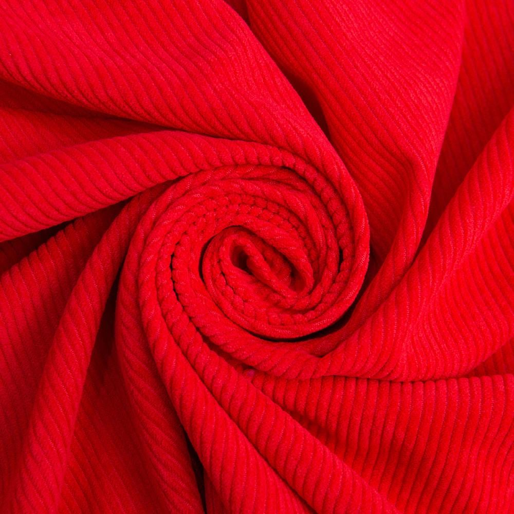 Ткань вельвет рубчик IDEIA Manchester V-1152 230 гр/м2 150 см Красный (27433)