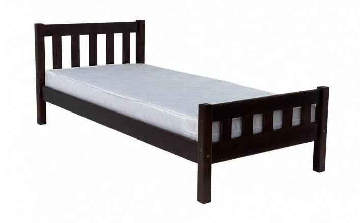 Кровать односпальная деревянная Скиф Л-150 100х190 см Орех