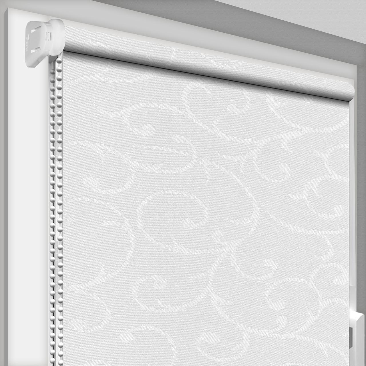 Рулонная штора DECO SHARM Акант 2018 открытого типа 650х1700 мм Белый (akant2018-15)