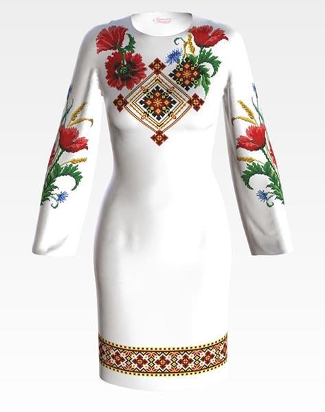 Заготовка женского платья ПЛ039 Украинская степь для вышивки бисером и нитками из домотканого полотна Белый (ПЛ039дБ) Заготовка женского платья ПЛ039 Украинская степь для вышивки бисером и нитками из домотканого полотна Белый (ПЛ039дБ)