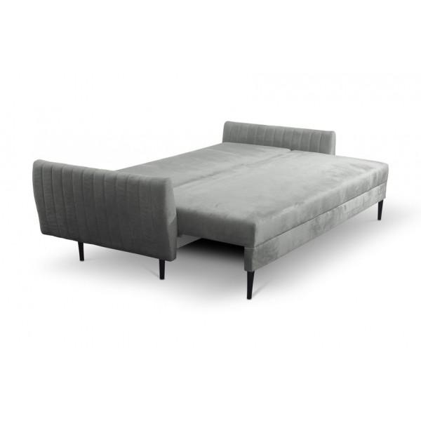 Диван раскладной Perfect Home Frezja натуральное дерево ДСП/ткань Velluto 16 Серый (49502) - фото 2 Диван раскладной Perfect Home Frezja натуральное дерево ДСП/ткань Velluto 16 Серый (49502) - фото 2