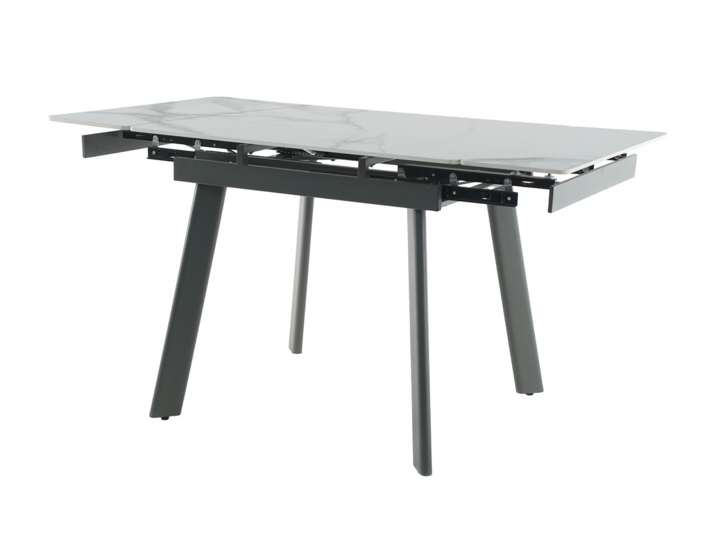 Стіл обідній розсувний Ветро 900-1400x750x750 мм Каса вайт/Сірий (TМ-80) - фото 1 Стіл обідній розсувний Ветро 900-1400x750x750 мм Каса вайт/Сірий (TМ-80) - фото 1