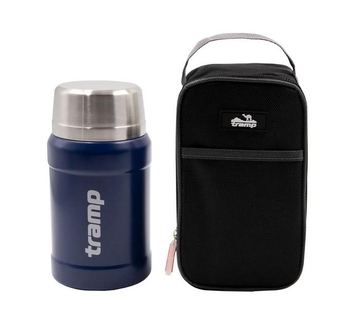 Термос з широким горлом Tramp в чохлі 800 мл Темно-синій (UTRC-132-blue) - фото 2 Термос з широким горлом Tramp в чохлі 800 мл Темно-синій (UTRC-132-blue) - фото 2