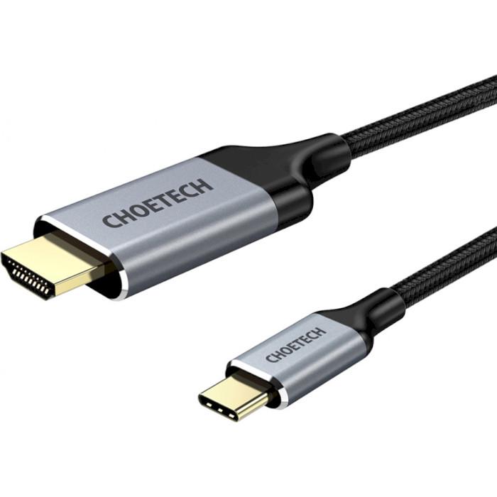 Кабель Choetech USB 3.1 Type-C M HDMI M 4K 60Hz 2,0 м Grey (615250) - фото 2 Кабель Choetech USB 3.1 Type-C M HDMI M 4K 60Hz 2,0 м Grey (615250) - фото 2