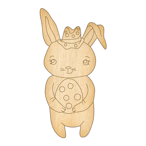 Заготовка з фанери №212 Пасхальний кролик (5927)