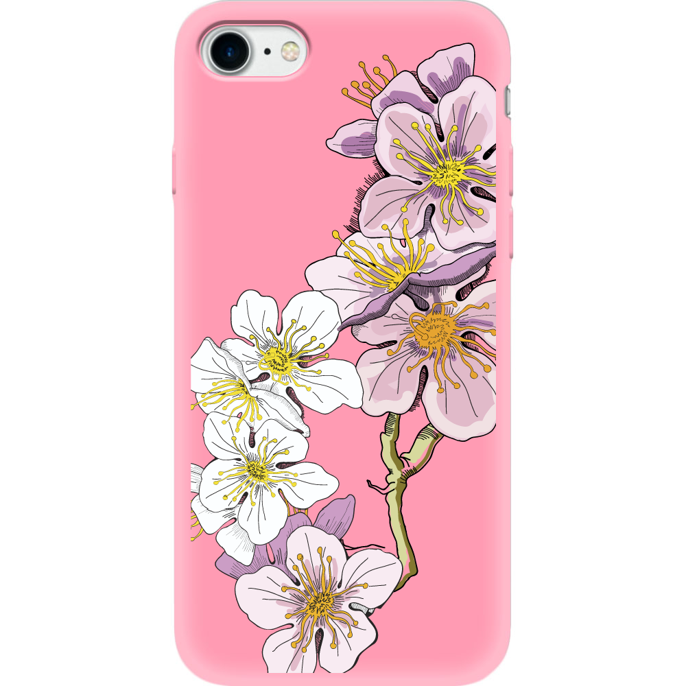 Чехол BoxFace Apple iPhone 7/8 SE  2020 Cherry Blossom Розовый силикон (26205-cc4-35446)