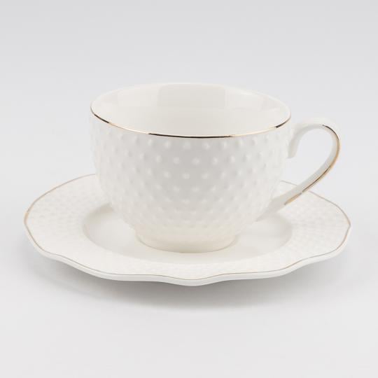 Набор чашек с блюдцами Аристократическая изысканность 230 мл на 6 персон (90916) - фото 2