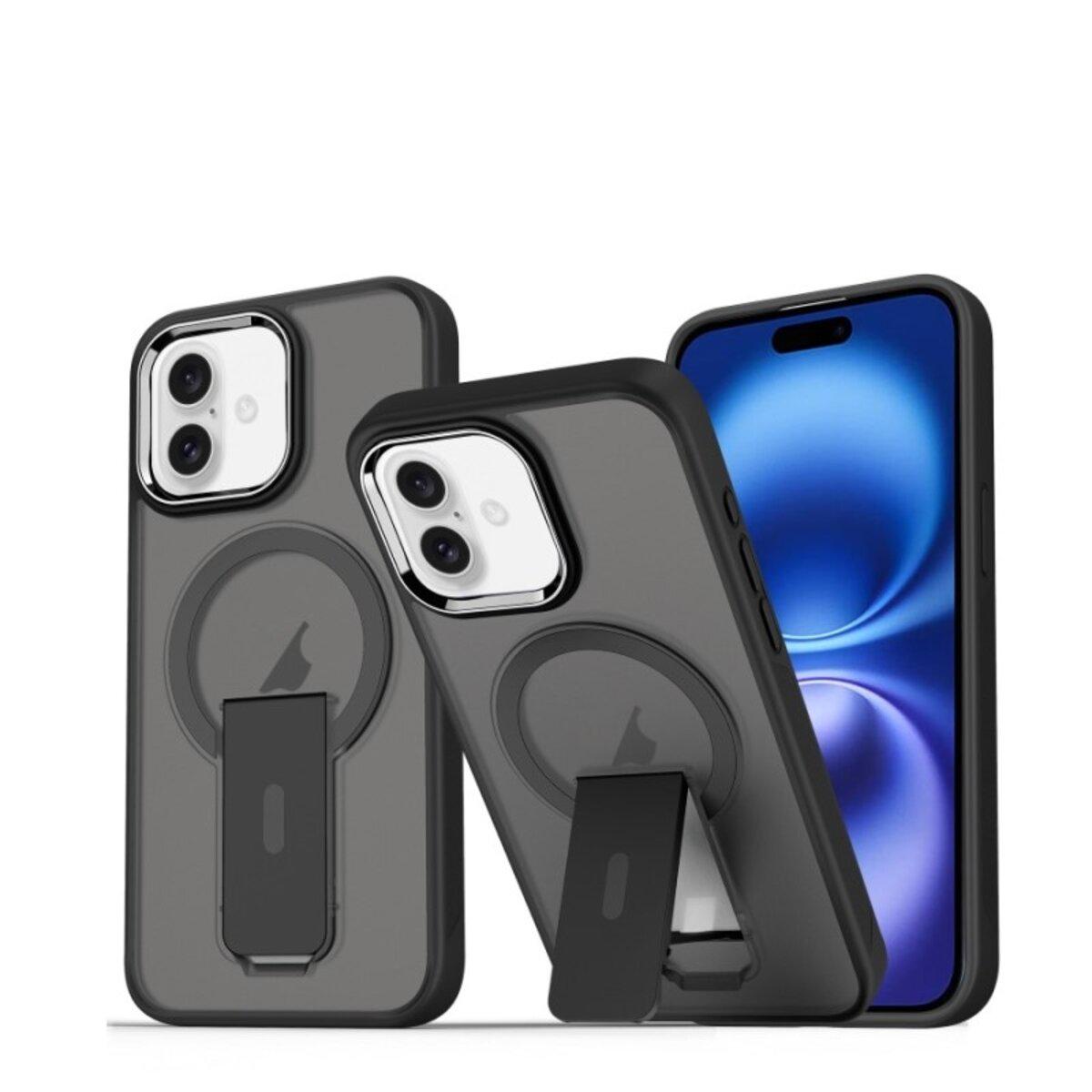 Противоударный чехол с подставкой Cosmic Magnetic Stand for Apple iPhone 16 Black