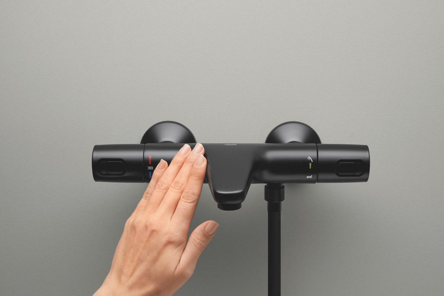 Змішувач для ванної Grohe QuickFix Precision Trend 1022162432 з термостатом Чорний (250828) - фото 3 Змішувач для ванної Grohe QuickFix Precision Trend 1022162432 з термостатом Чорний (250828) - фото 3