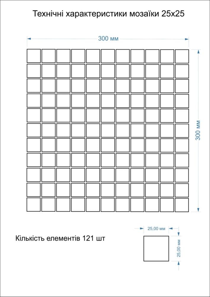 Керамическая мозаика Kotto Ceramica GM 4012 C3 300x300x4 мм/25x25 мм Honey d/Honey m/Honey w - фото 3