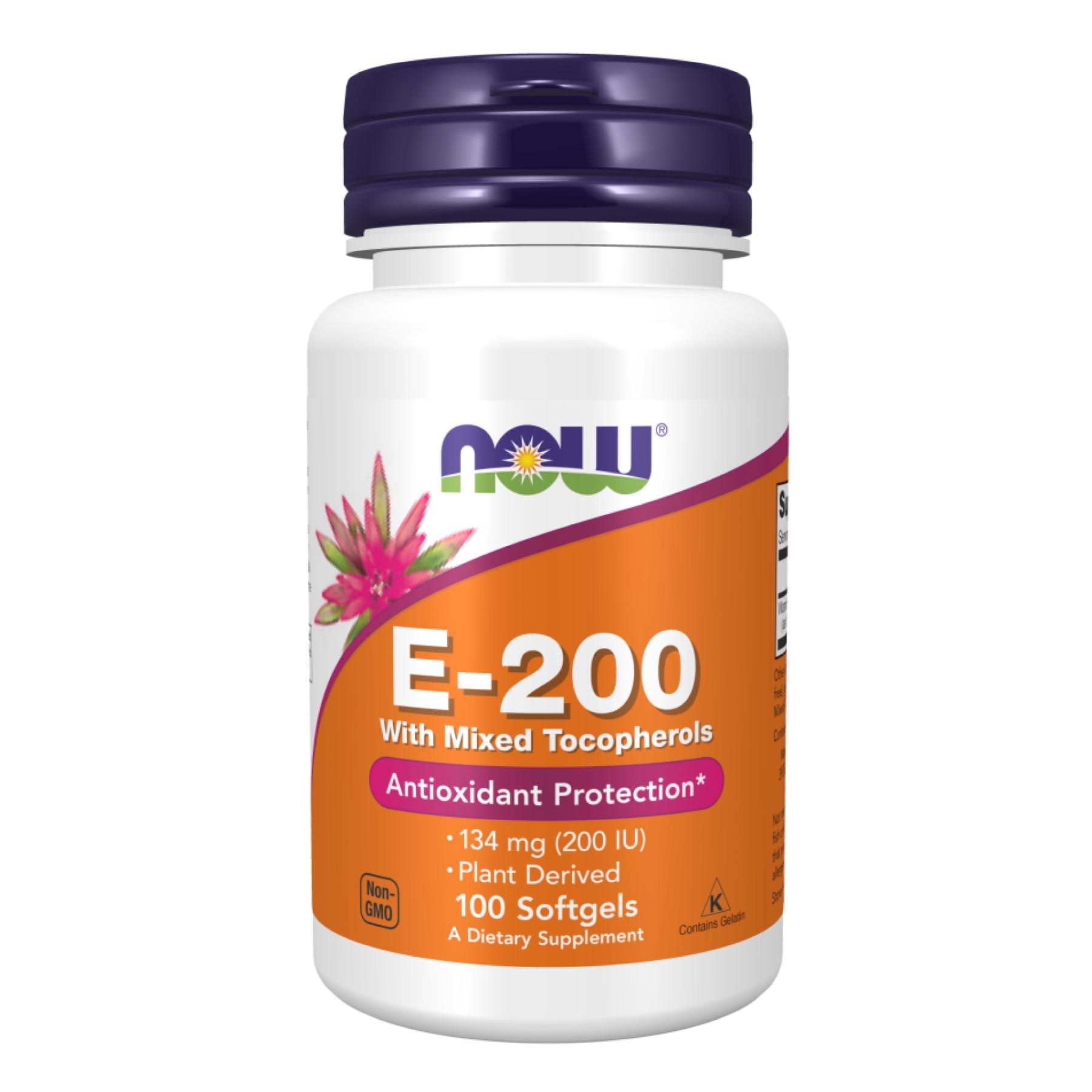 Витамины E-200 Mixed Tocopherols 100 sgels (2022-10-0667)