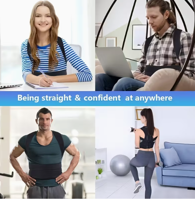 Корсет жіночий IYDOAMEA для вирівнювання спини/підтримка хребта M Чорний (1320/12) - фото 6