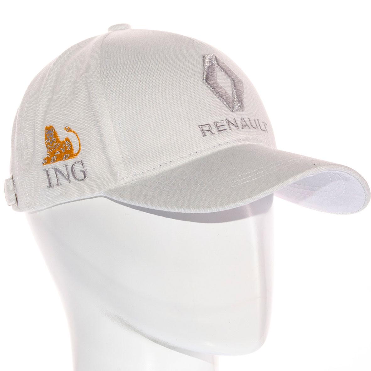 Бейсболка Renault BTH20682 с регулировкой из плотного коттона L/р. 57-58 Белый