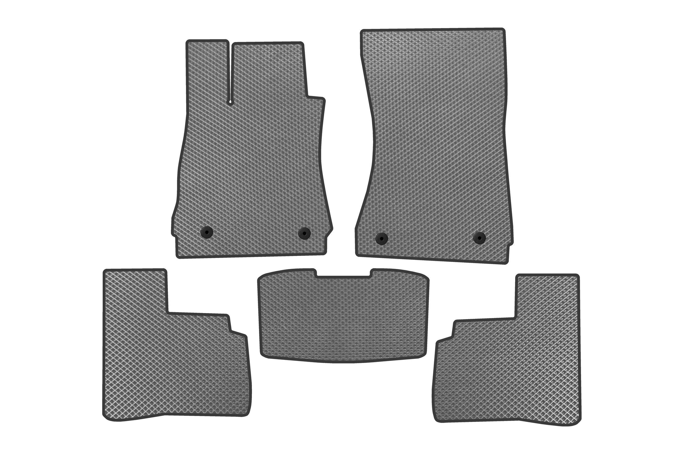 Килимки в автомобіль EVA Digital Designs Long для Mercedes S-сlass W221 2005-2013 рр. етилвінілацетат Сірий (183977)