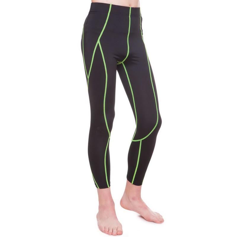 Тайтсы детские LIDONG LD-1202T р. 32 рост 145-155 см Черный/Салатовый (6936116101422)