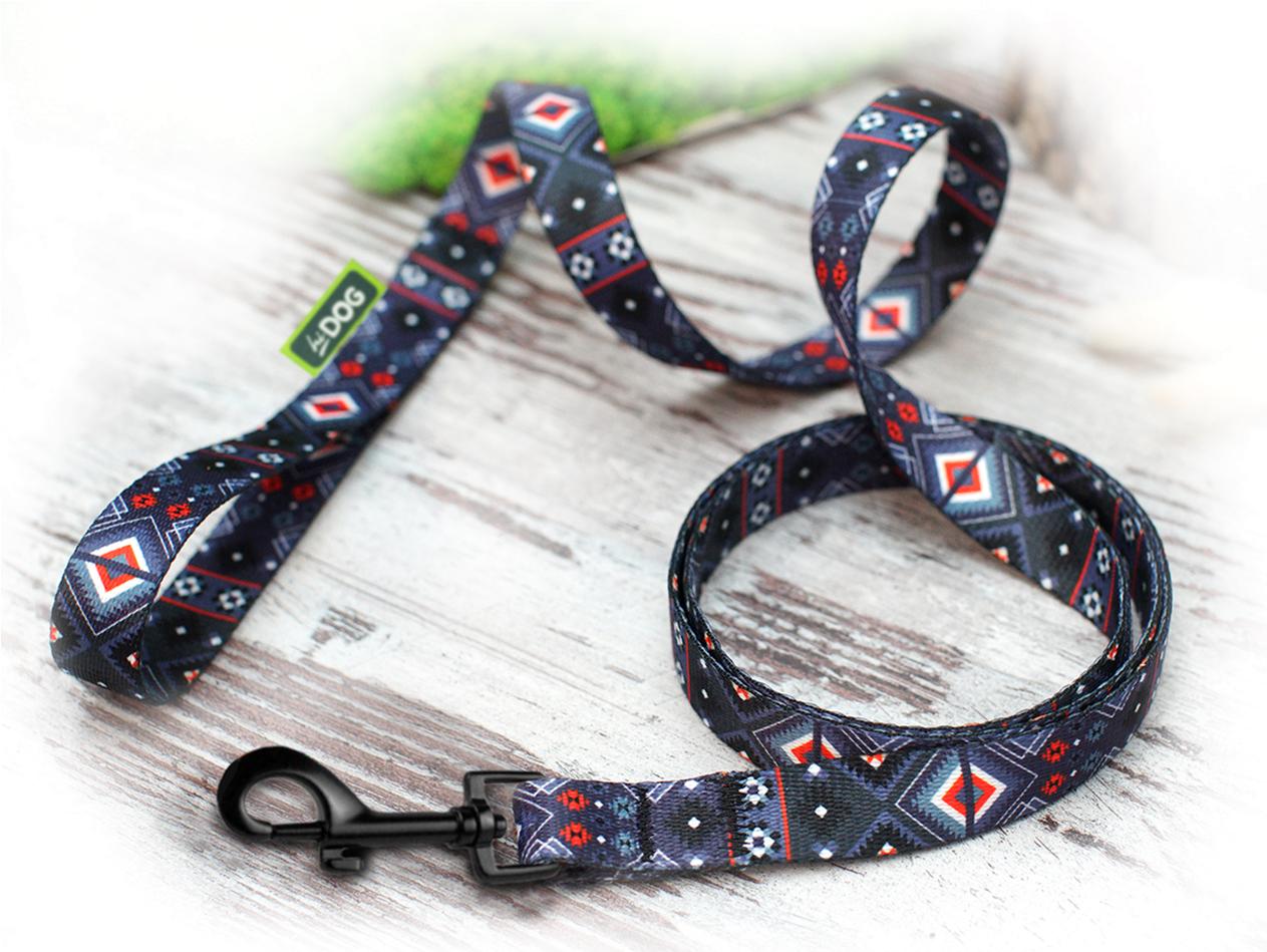 Поводок Hi Dog 25 мм x 152 см Aztec purple (2100102327017)