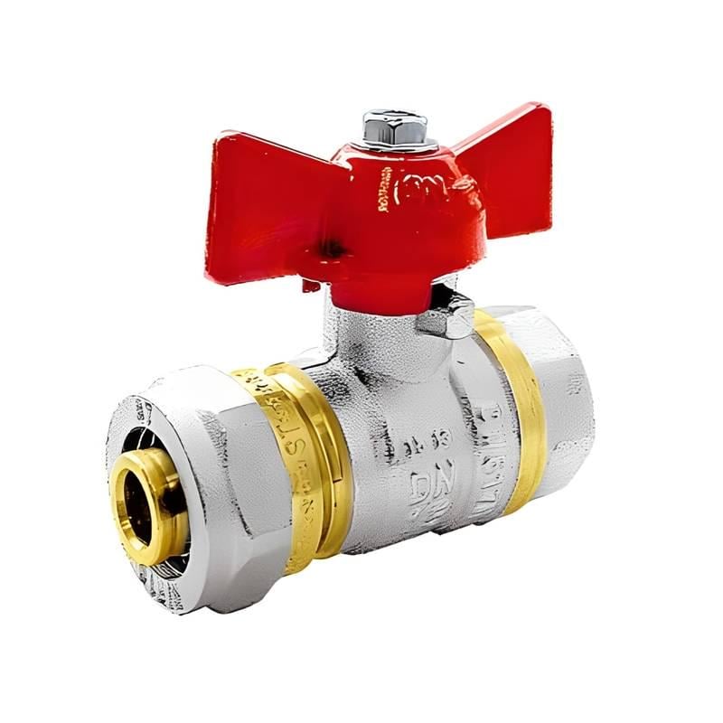 Кран для металлопластиковой трубы SANTAN Premium усиленный 16х1/2" ЧМ (29921318)