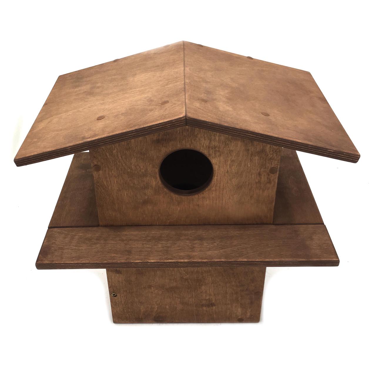 Домик для белок из дерева Манджур Сепия (ДДБ-000808) - фото 5 Домик для белок из дерева Манджур Сепия (ДДБ-000808) - фото 5