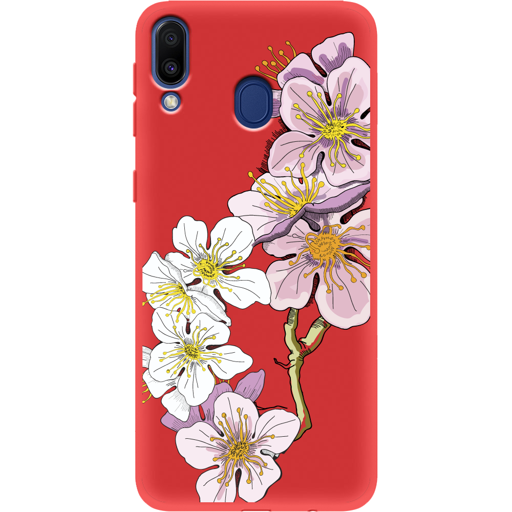 Чехол Boxface Samsung M205 Galaxy M20 Cherry Blossom Красный силикон (36205-cc4-43047)