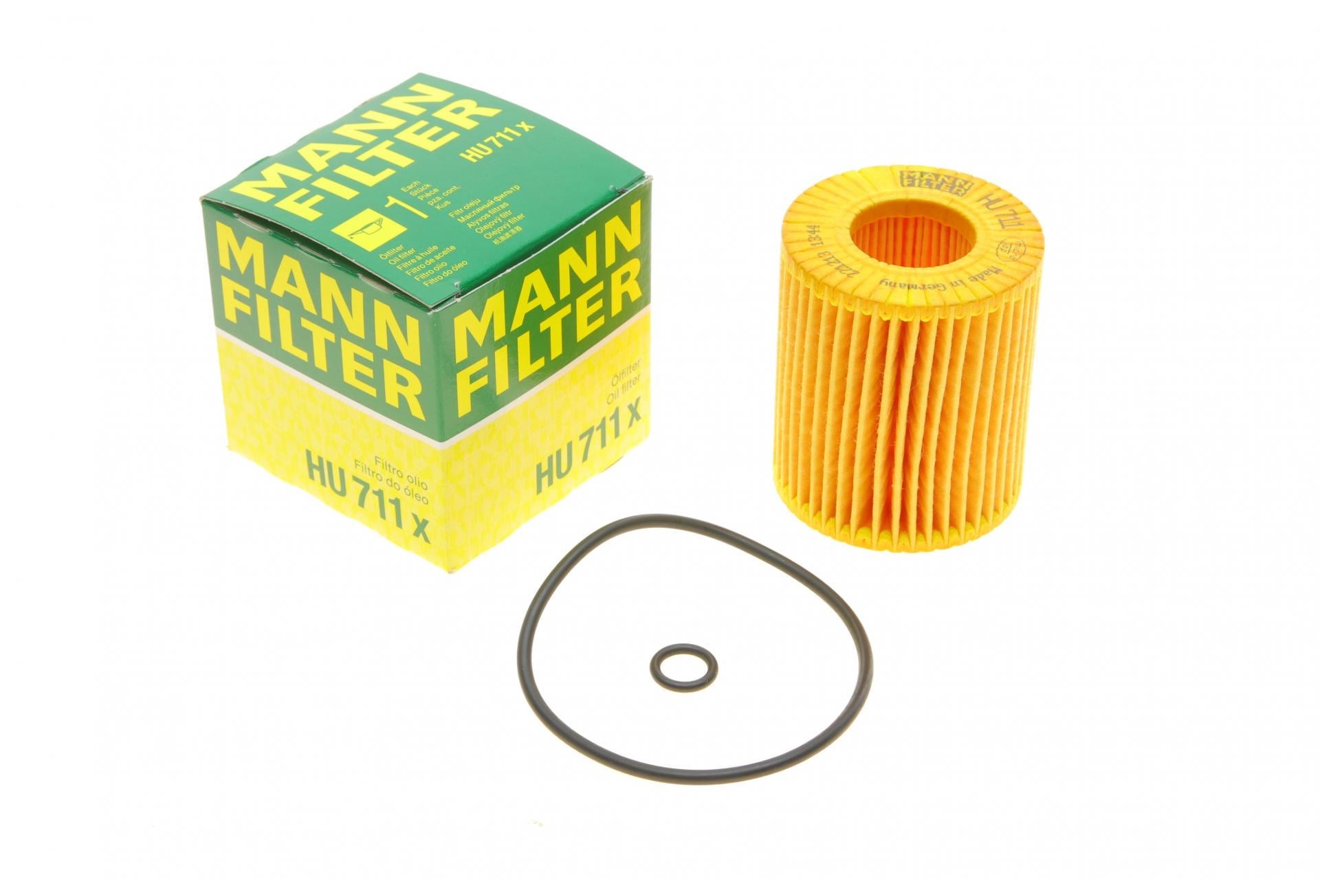 Фильтр масляный Mann-Filter для Mazda 6 1,8-2,5 02-13/Ford Mondeo 1,8-2,0 00-15 (HU 711 X)