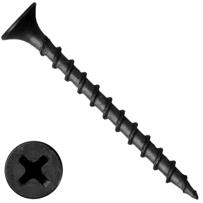 Саморіз для дерева 3,8x60 мм 400 шт. в пакованні Чорний (105490E)
