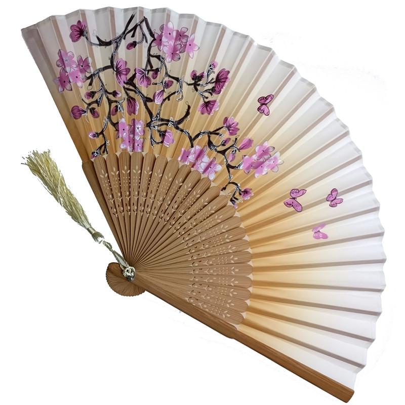 Веер деревянный 21х37 см Бежевый (C4644)