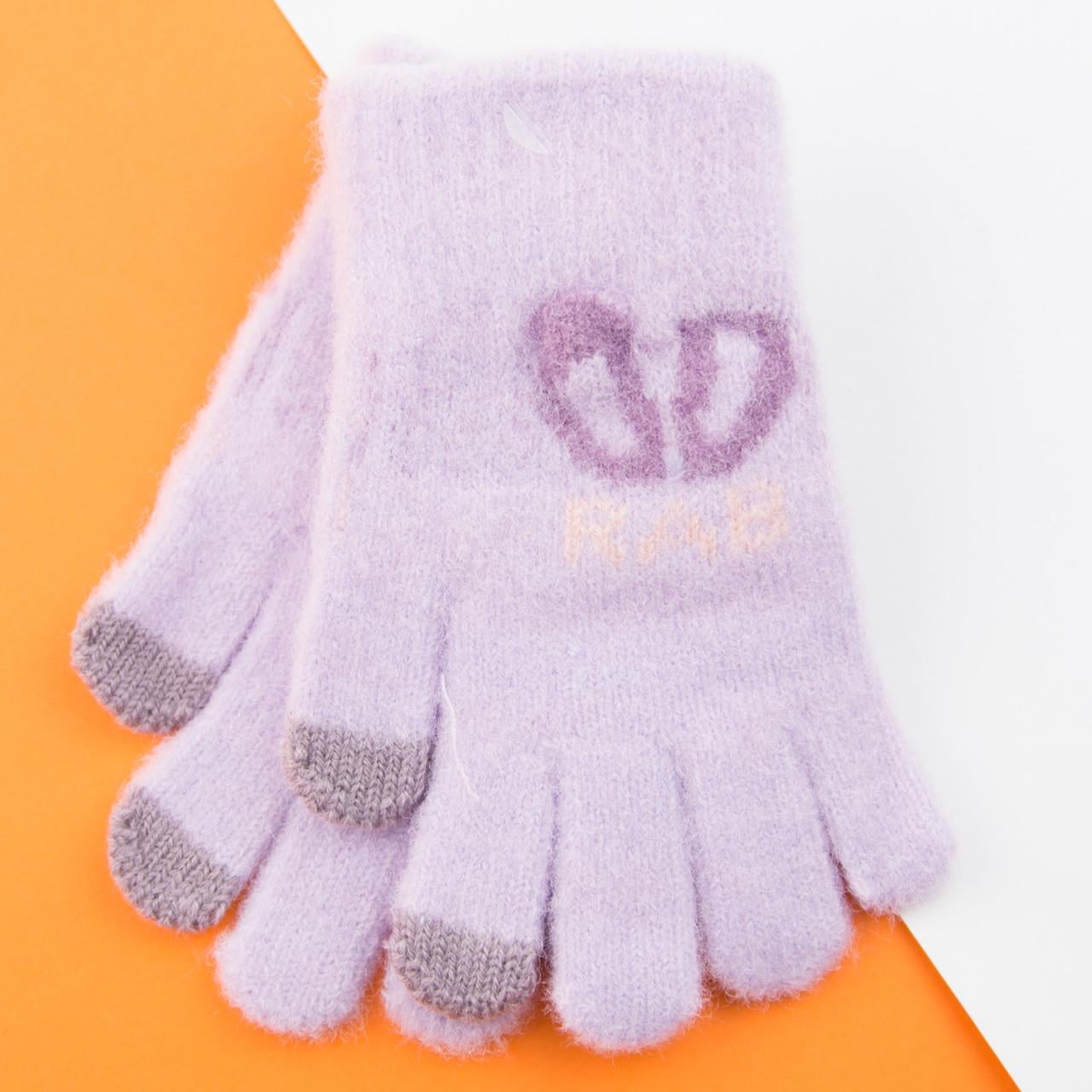 Перчатки для девочек сенсорные 4-6 лет 22-25-30 Фиолетовый (DR009985) Перчатки для девочек сенсорные 4-6 лет 22-25-30 Фиолетовый (DR009985)