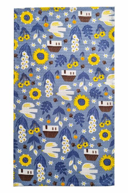 Полотенце кухонное вафельное Хутор 33х60 см (40492)