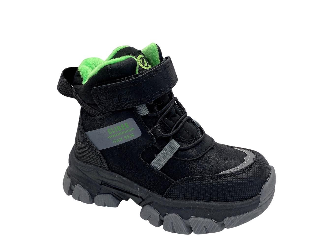Ботинки зимние для мальчиков Clibee HA50550/23 р. 23 Черный