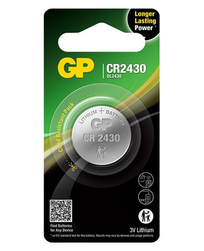 Батарейка літієва GP CR2430 3V 1 шт.