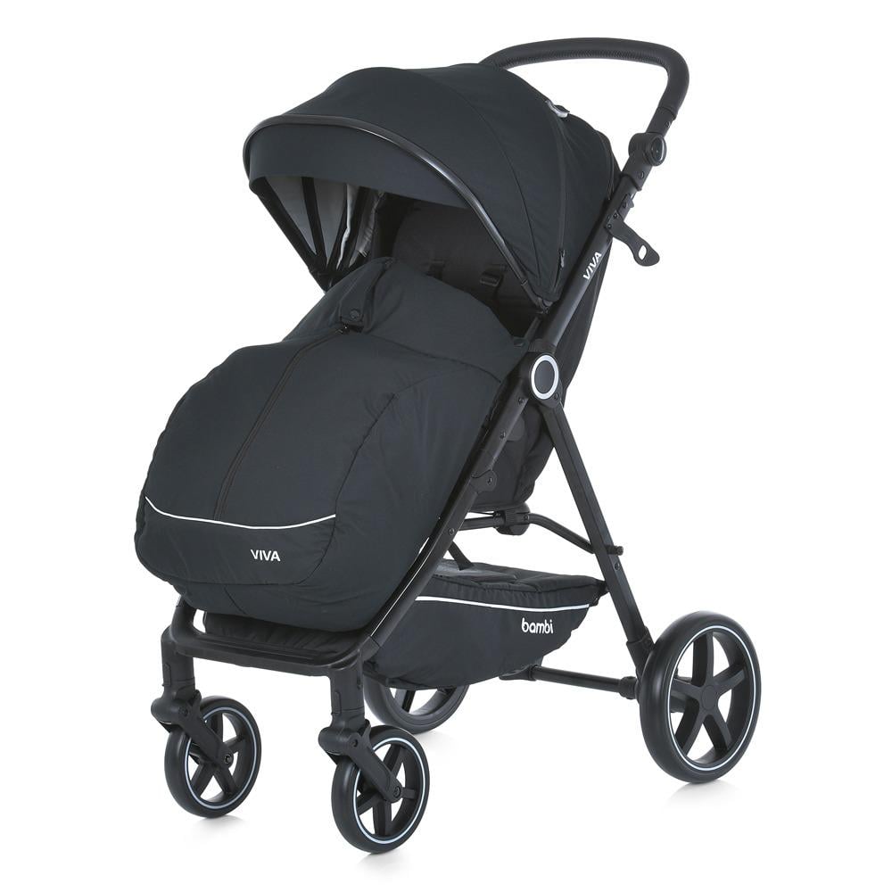 Коляска дитяча прогулянкова Bambi VIVA Black (M 5723)