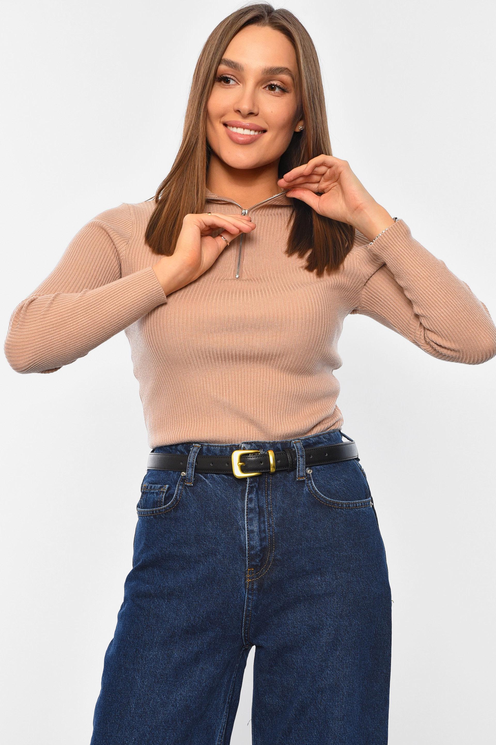 Гольф женский однотонный M-L Мокко (194565)