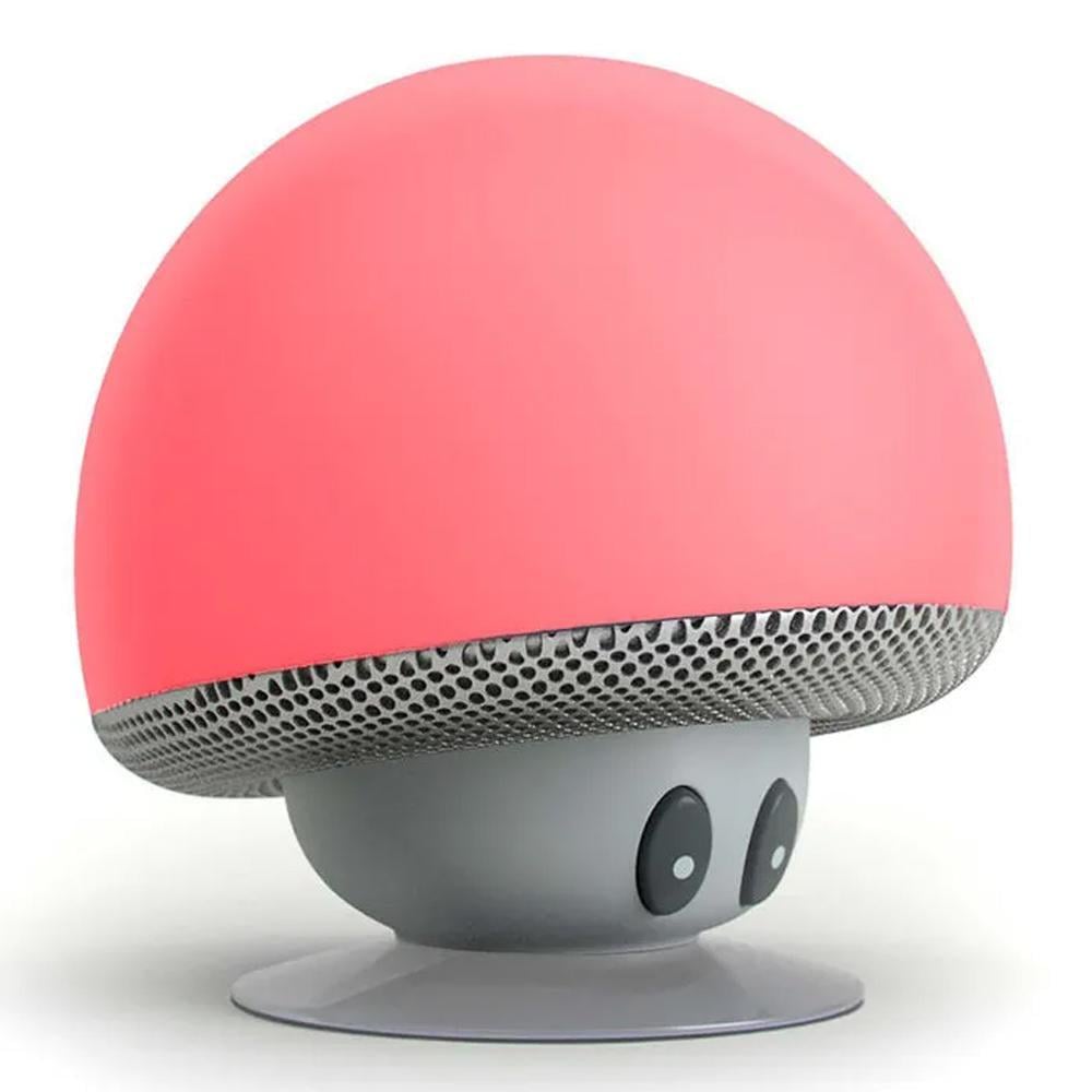 Портативная колонка Bluetooth Гриб на присоске Pink
