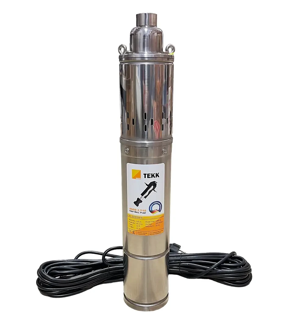 Шнековый насос TEKK HAUS 4QGD 1.9/10 600W-800W- 1000W 15 м кабель