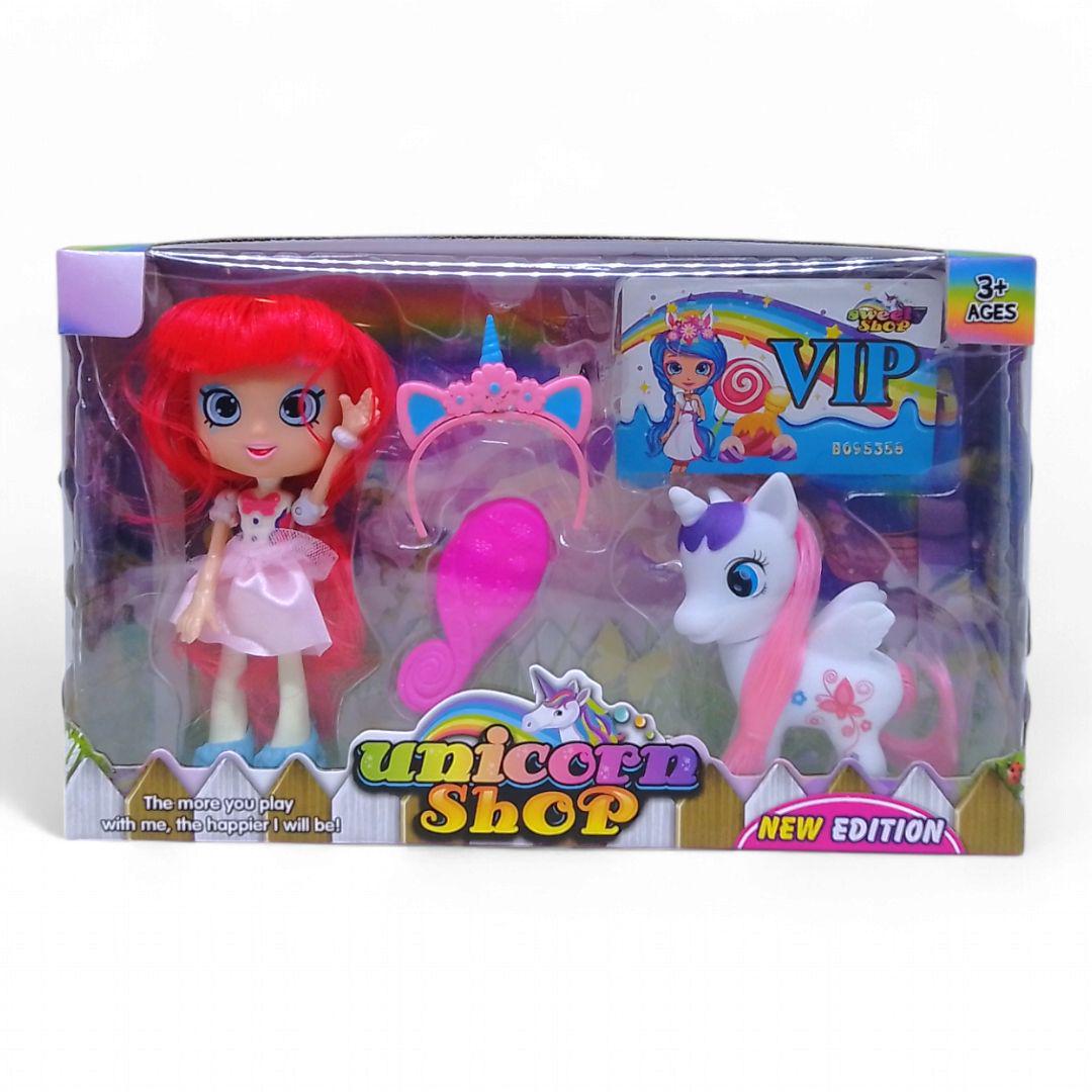 Лялька з єдинорогом Unicorn shop Рудий (253448) Лялька з єдинорогом Unicorn shop Рудий (253448)