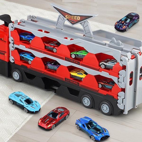 Игровой набор игрушечная фура с раскладной трассой до 2х метров и 8 машинок ( C00388 ) - фото 4 Игровой набор игрушечная фура с раскладной трассой до 2х метров и 8 машинок ( C00388 ) - фото 4