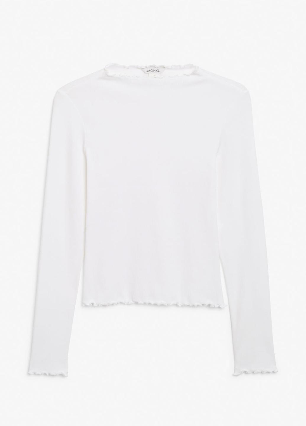 Лонгслив Monki L Белый (945037b42)
