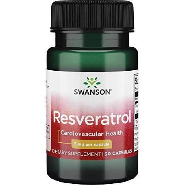 Ресвератрол Swanson Resveratrol 5 мг 60 Caps