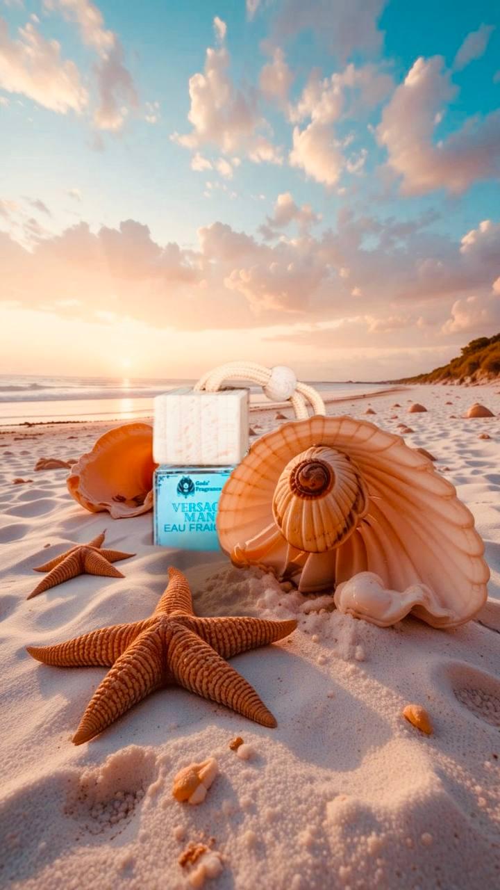 Автопарфум з ароматом Versace eau Fraiche Gods Fragrance на дзеркало заднього виду (N-005M) - фото 3