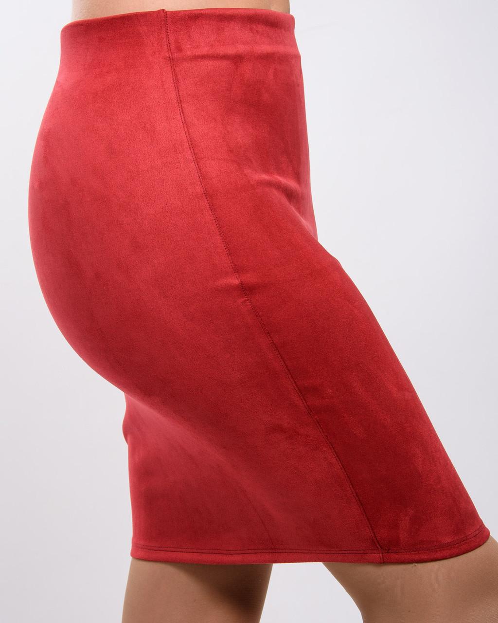 Юбка замшевая 0088-1 M Red - фото 7 Юбка замшевая 0088-1 M Red - фото 7