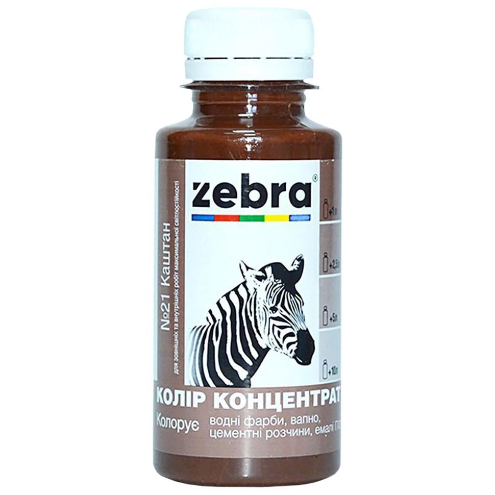 Пигмент цветовой концентрат Зебра 100 мл 621 Каштан